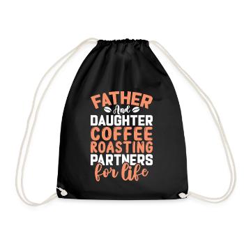 Father & Daughter Coffee Roasting - Turnbeutel - Schwarz - Vorne