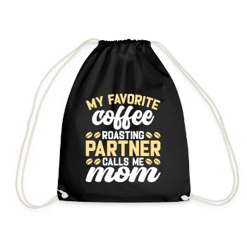 My Favorite Coffee Roasting Partner - Turnbeutel - Schwarz - Vorne