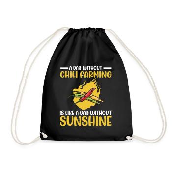 Une journée sans culture du piment, c’est comme - Sac de sport léger - noir - Devant