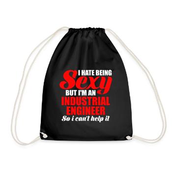 Je déteste être sexy mais je suis ingénieur - Sac de sport léger - noir - Devant