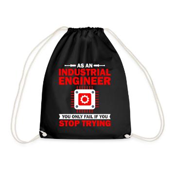 As An Industrial Engineer - Turnbeutel - Schwarz - Vorne