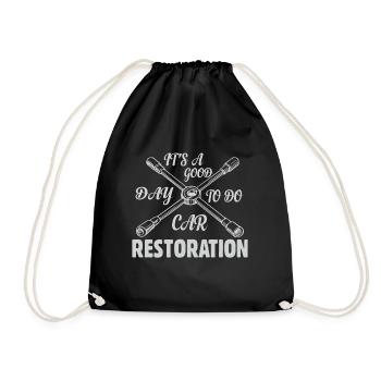 It Is A Good Day To Do Car Restoration - Drawstring Bag - black - Front