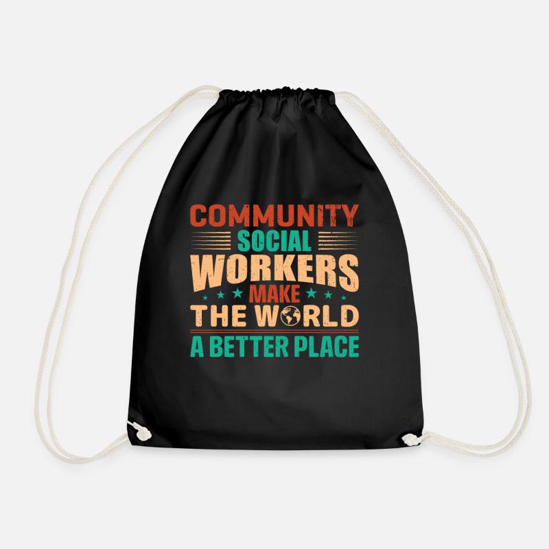 Community Social Workers - Turnbeutel - Schwarz