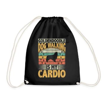 Goldendoodle Dog Walking Is My Cardio Dog Lover - Turnbeutel - Schwarz - Vorne