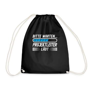 Bitte Warten...Projektleiter Lädt - Turnbeutel - Schwarz - Vorne