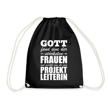 Gott Fand Eine Der Stärksten Frauen - Turnbeutel - Schwarz - Vorne