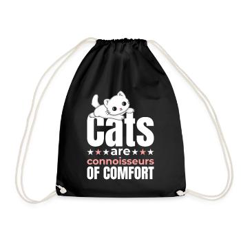 Les chats sont des connaisseurs de confort - Chilling Cat - Sac de sport léger - noir - Devant