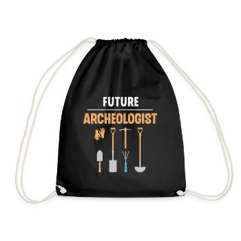 Future Archeologist Archaeology Job Profession - Turnbeutel - Schwarz - Vorne