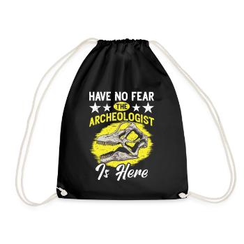 Archaeology Job Profession Work Archaeologist - Drawstring Bag - black - Front