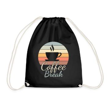 Pause-café - Amateurs de café - Sac de sport léger - noir - Devant