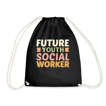 Futur travailleur social jeunesse - Sac de sport léger - noir - Devant