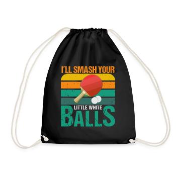 Je vais écraser tes petites boules blanches - Sac de sport léger - noir - Devant