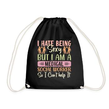 Je déteste être sexy mais je suis un travailleur médical - Sac de sport léger - noir - Devant