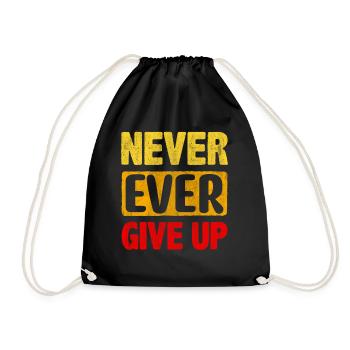 Motivate Inspire Encouragement Positivity Slogan - Drawstring Bag - black - Front