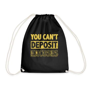 Vous ne pouvez pas déposer d’excuses inspirez l’encouragement - Sac de sport léger - noir - Devant