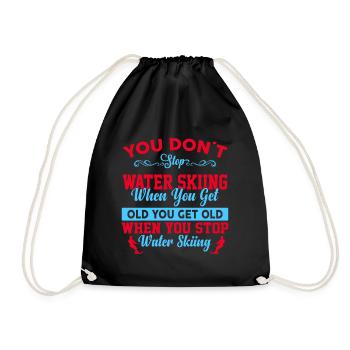 Vous n’arrêtez pas le ski nautique lorsque - Sac de sport léger - noir - Devant