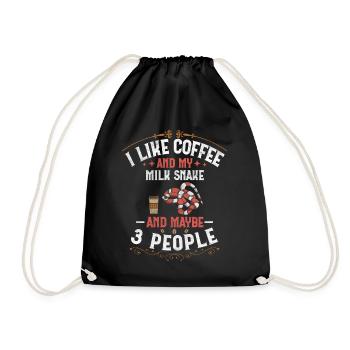 Café et mon serpent de lait et peut-être 3 personnes Boa - Sac de sport léger - noir - Devant