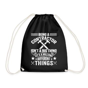Entrepreneur général Construction Bricoleur Constructeur - Sac de sport léger - noir - Devant