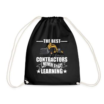 Les meilleurs entrepreneurs n’arrêtent jamais d’apprendre Bricoleur - Sac de sport léger - noir - Devant