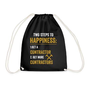 Entrepreneur général Construction Bricoleur Constructeur - Sac de sport léger - noir - Devant