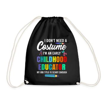 Je suis une éducatrice de la petite enfance Pre-K Teacher - Sac de sport léger - noir - Devant