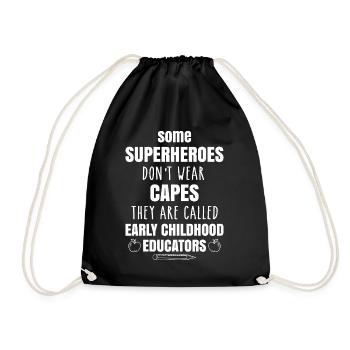 Early Childhood Educator Education Teacher - Drawstring Bag - black - Front
