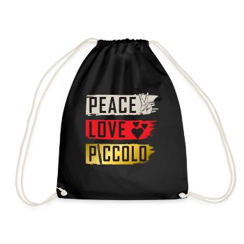 Peace Love Piccolo Fanfare - Sac de sport léger - noir - Devant