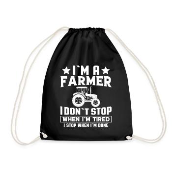Farmer Farmer Bulldog Tracteur - Agriculture - Sac de sport léger - noir - Devant