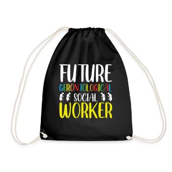 Future profession de travailleur social gérontologique - Sac de sport léger - noir - Devant