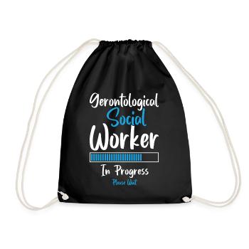Travailleur social gérontologique en cours - Sac de sport léger - noir - Devant