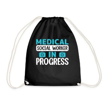 Travailleur social médical en cours Emploi - Sac de sport léger - noir - Devant