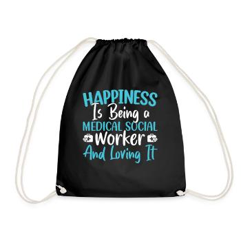 Travailleur social médical en cours Emploi - Sac de sport léger - noir - Devant