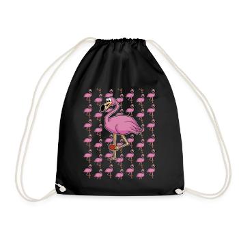 Tischtennis Outfit Damen Katze - Turnbeutel - Schwarz - Vorne