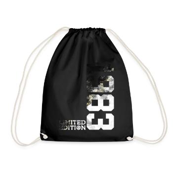 43RD BIRTHDAY LIMITED EDITION 1983 - Drawstring Bag - black - Front