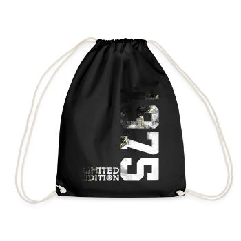 51ST BIRTHDAY LIMITED EDITION 1975 - Drawstring Bag - black - Front