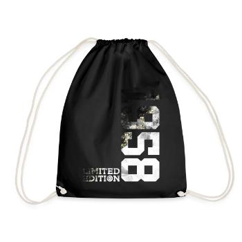 68TH BIRTHDAY LIMITED EDITION 1958 - Drawstring Bag - black - Front