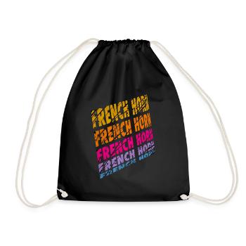Drôle d’instrument de musique Français Cor - Sac de sport léger - noir - Devant