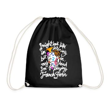 Français d’instruments de musique de cor - Sac de sport léger - noir - Devant
