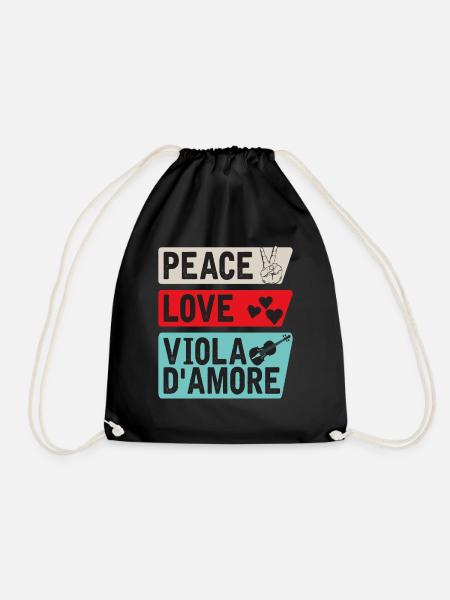 Viola D'Amore Musical Instrument Lovers - Turnbeutel - Schwarz