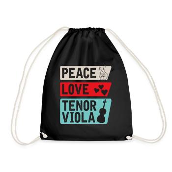 Ténor Alto Instrument de Musique Violoncelle - Sac de sport léger - noir - Devant
