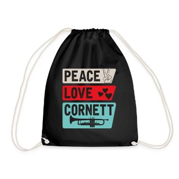 Cornett Instrument de musique Cornett Player - Sac de sport léger - noir - Devant