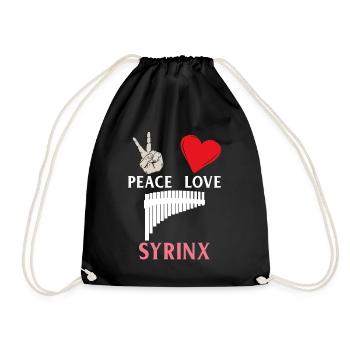 Peace Love Syrinx Instrument de musique - Sac de sport léger - noir - Devant