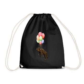 Scottish Highland Cow Cattle Cow Whisperer Farming - Drawstring Bag - black - Front