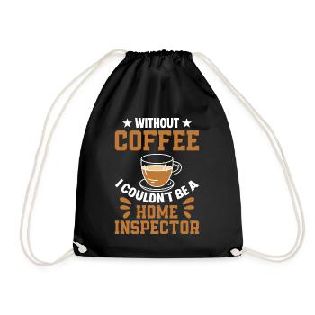 Sans café, je ne pourrais pas être inspecteur en bâtiment - Sac de sport léger - noir - Devant