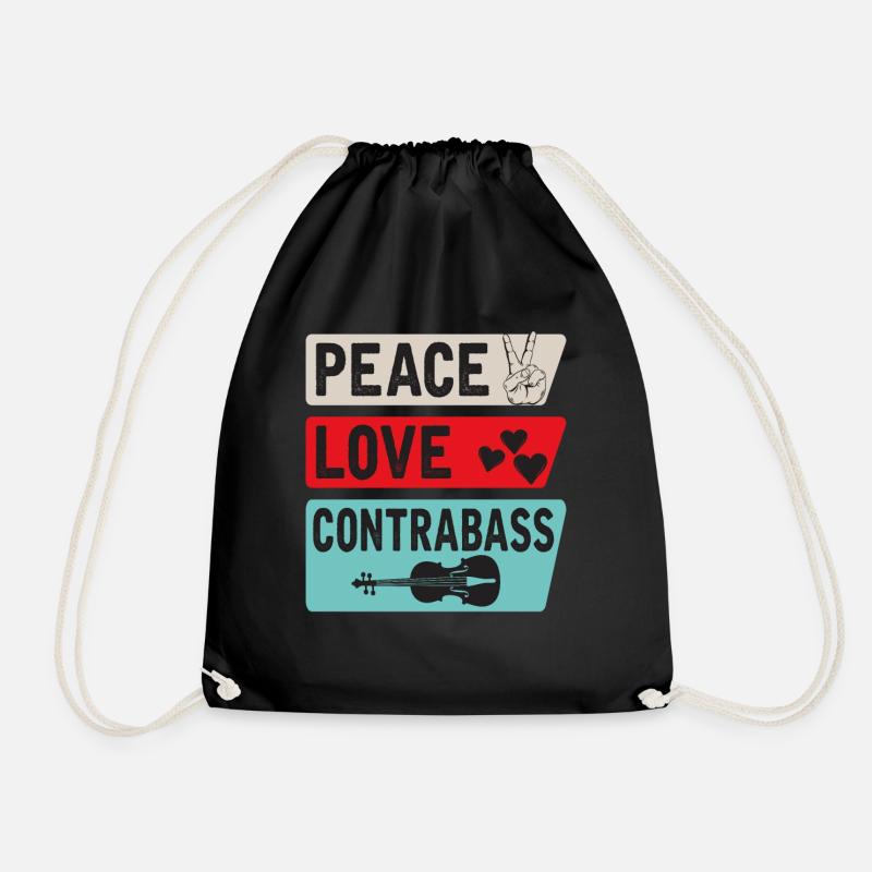 Contrebasse Contrebasse Instrument de viole - Sac de sport léger - noir