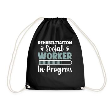 Réadaptation Travailleur social en cours Emploi - Sac de sport léger - noir - Devant