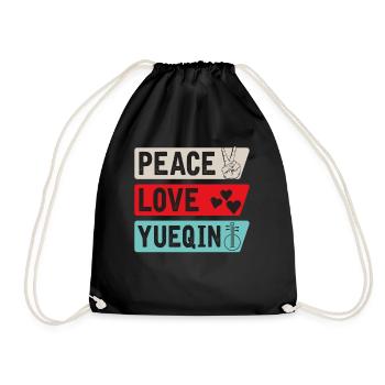Peace Love Yueqin Instrument - Sac de sport léger - noir - Devant