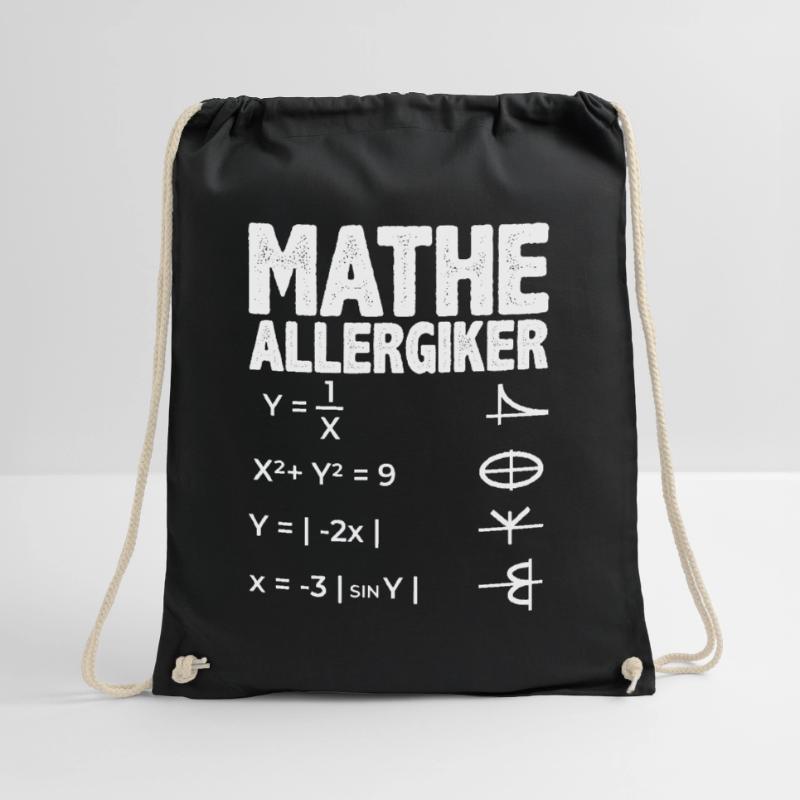 Math allergy sufferer Math design Drawstring Bag