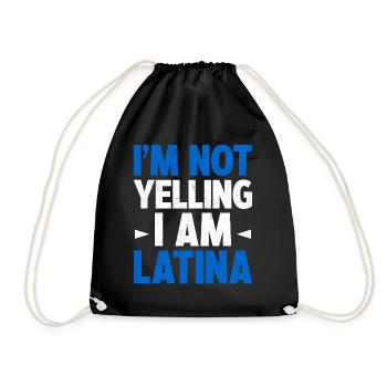 Je ne crie pas Je suis Latina Amérique latine Latina - Sac de sport léger - noir - Devant