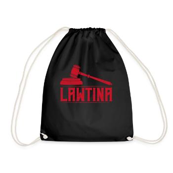 Lawtina Latina Pride Latin America Judge Lawyer - Drawstring Bag - black - Front